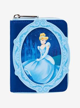 Loungefly Disney Cinderella 75th Anniversary Portrait Mini Zipper Wallet, , hi-res